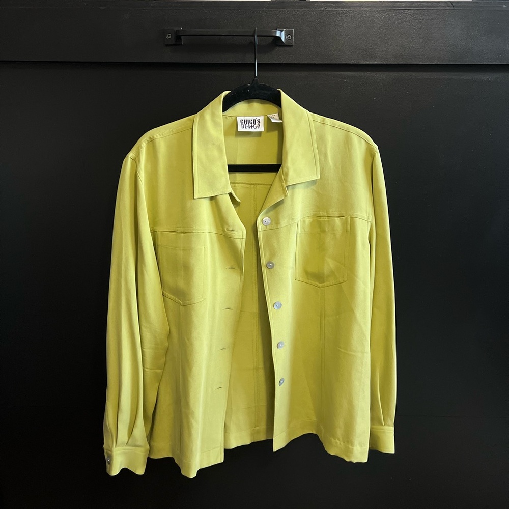 Chico's Light Green Women’s Button Down Shirt